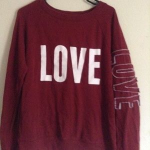long sleeve maroon top rarely used
